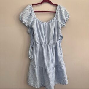 cotton tie back dress